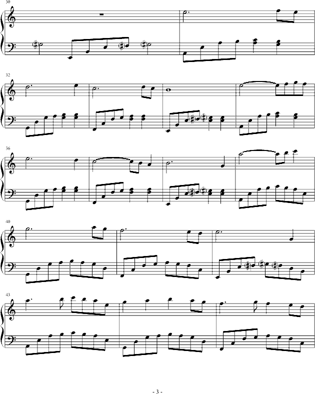 爱的印记钢琴曲谱（图3）