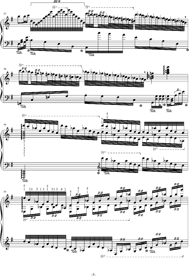 流星小幻想曲钢琴曲谱（图5）
