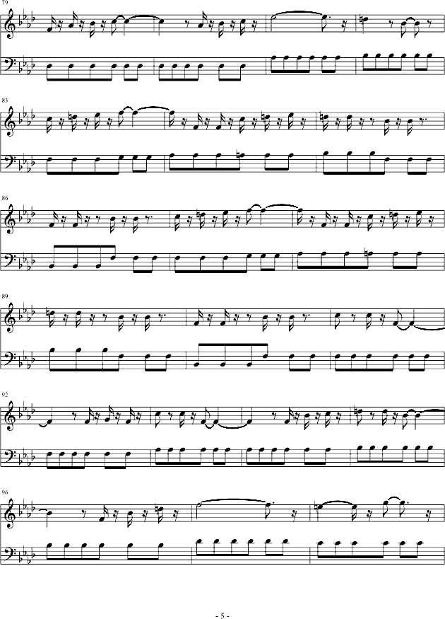 绿色兵团第2关钢琴曲谱（图5）