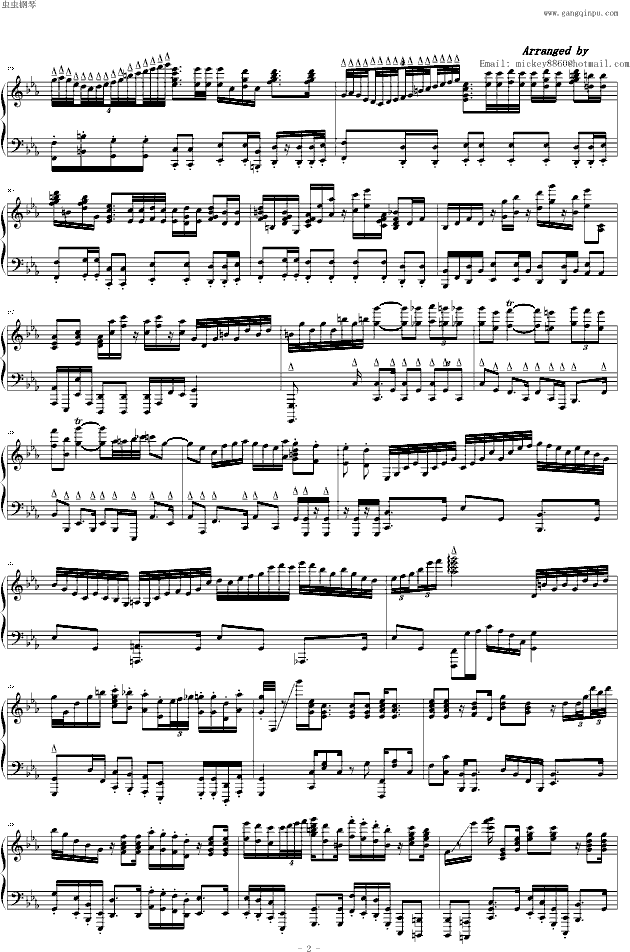 孤独探戈钢琴曲谱（图2）