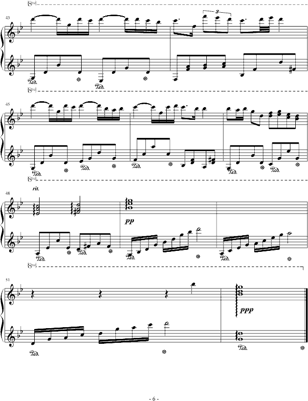 梦之祭钢琴曲谱（图6）