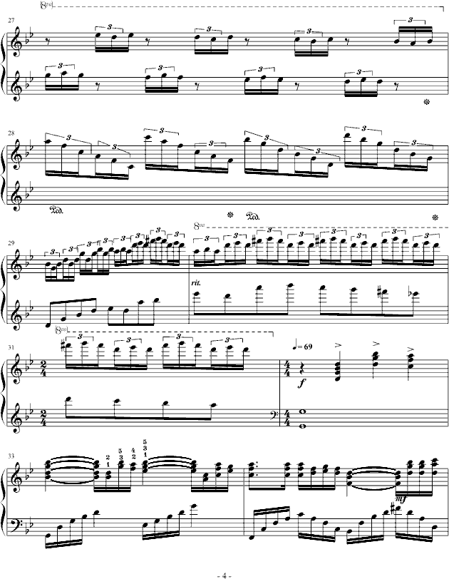 梦之祭钢琴曲谱（图4）