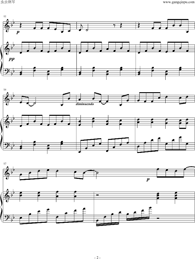 说谎【纯钢琴】钢琴曲谱（图2）