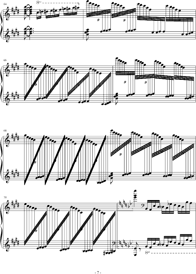 燃烧的琴弦钢琴曲谱（图7）