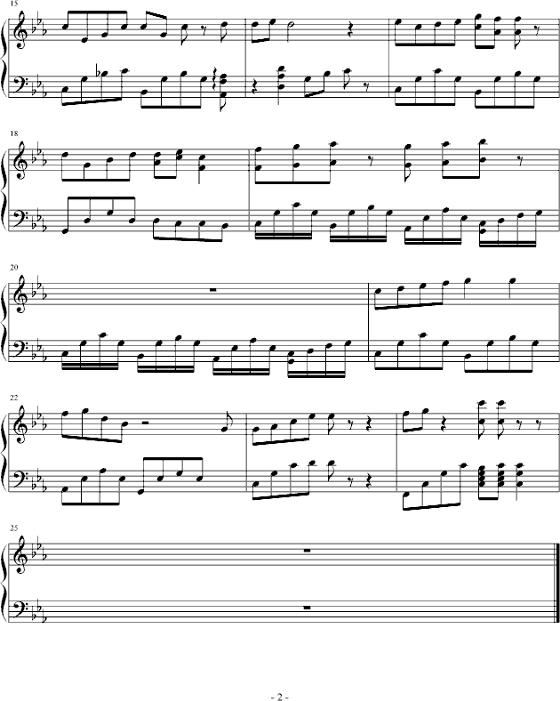 狂樱钢琴曲谱（图2）