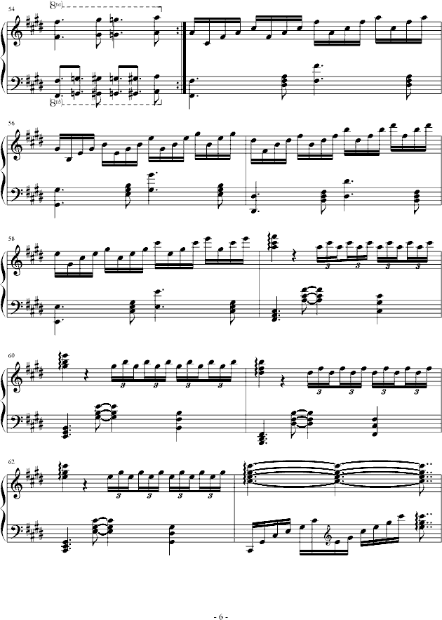 燃烧的琴弦钢琴曲谱（图6）