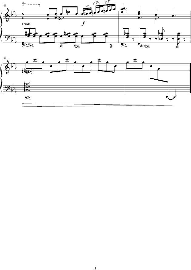寂寞圣诞钢琴曲谱（图3）