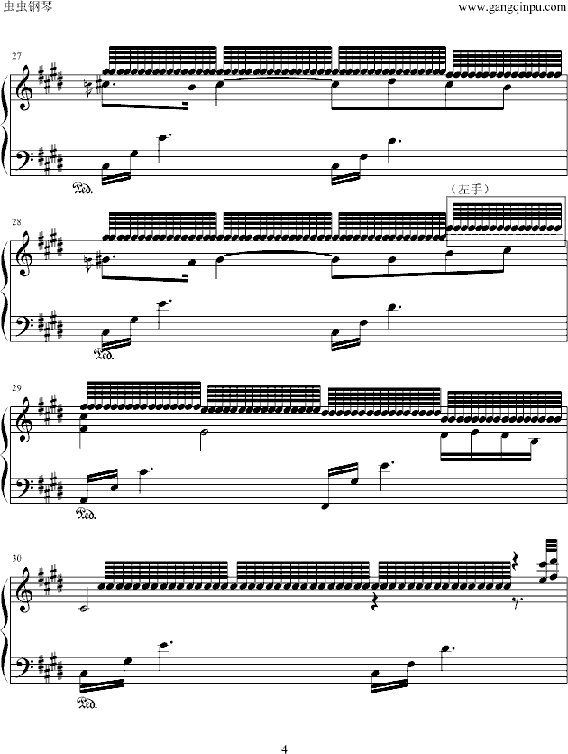 琵琶语钢琴曲谱（图4）