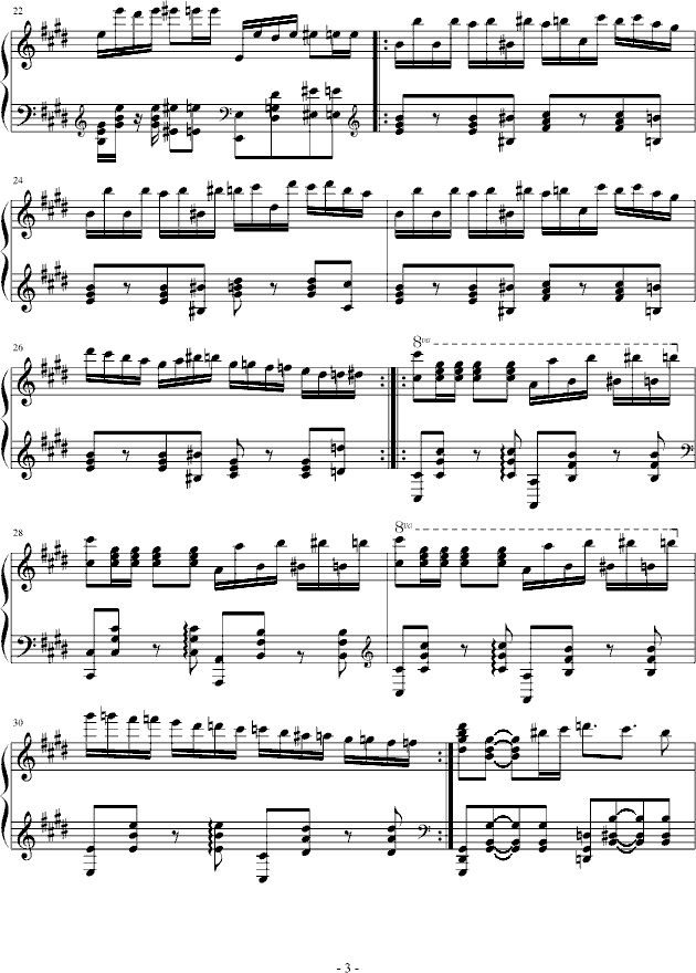 燃烧的琴弦钢琴曲谱（图3）