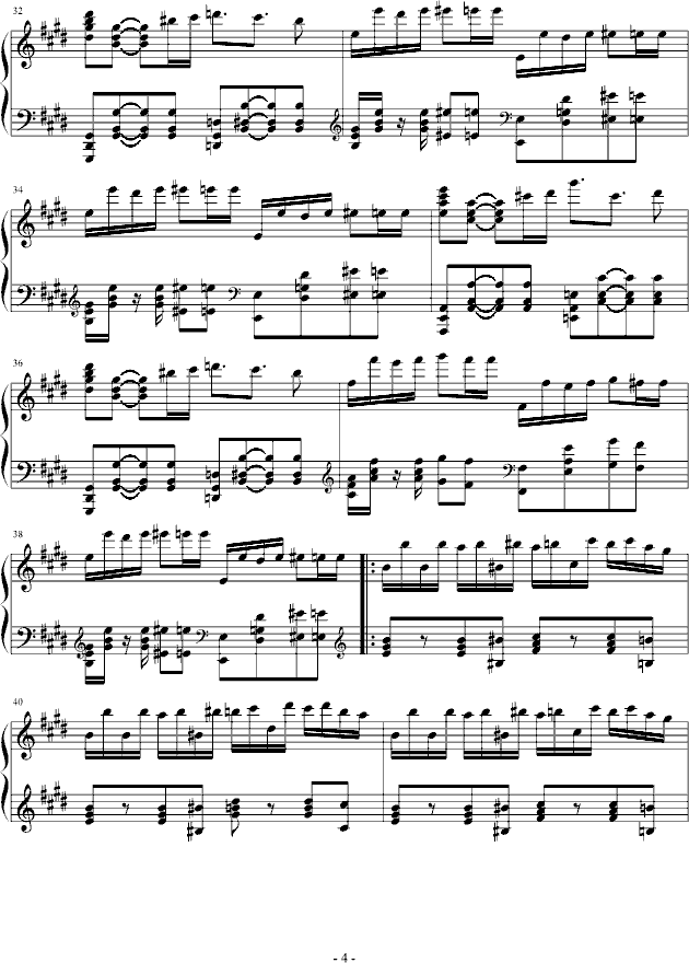 燃烧的琴弦钢琴曲谱（图4）
