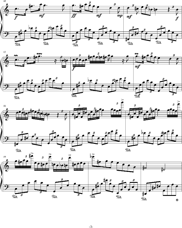 剑舞枫林钢琴曲谱（图3）