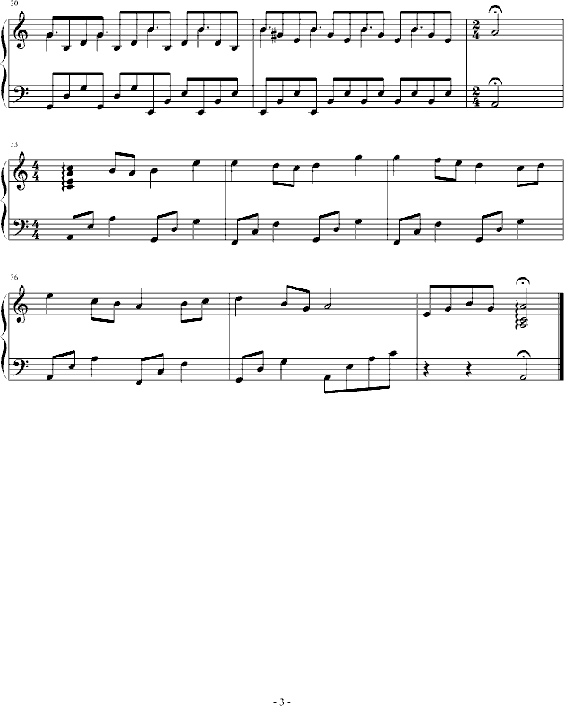 断章钢琴曲谱（图3）