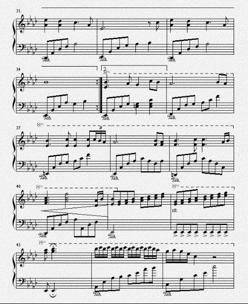 可尼的蝴蝶钢琴曲谱（图3）