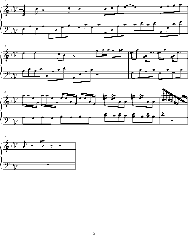绿翠鸟钢琴曲谱（图2）