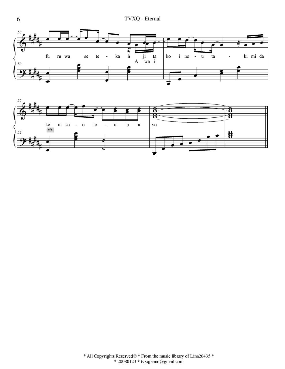 Eternal钢琴曲谱（图6）