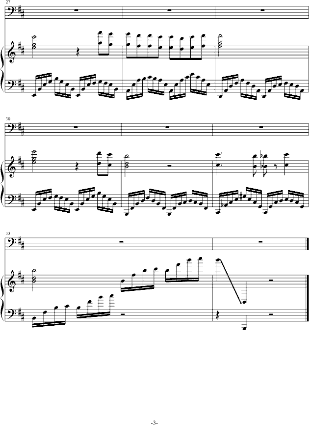 Tears of love钢琴曲谱（图3）
