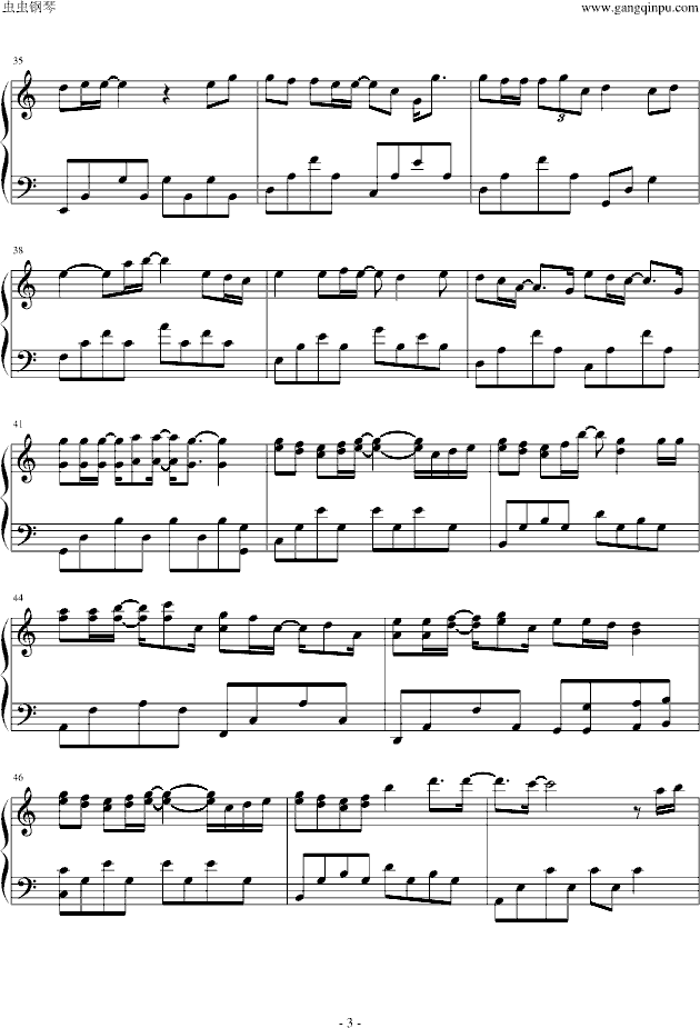 泪了钢琴曲谱（图3）