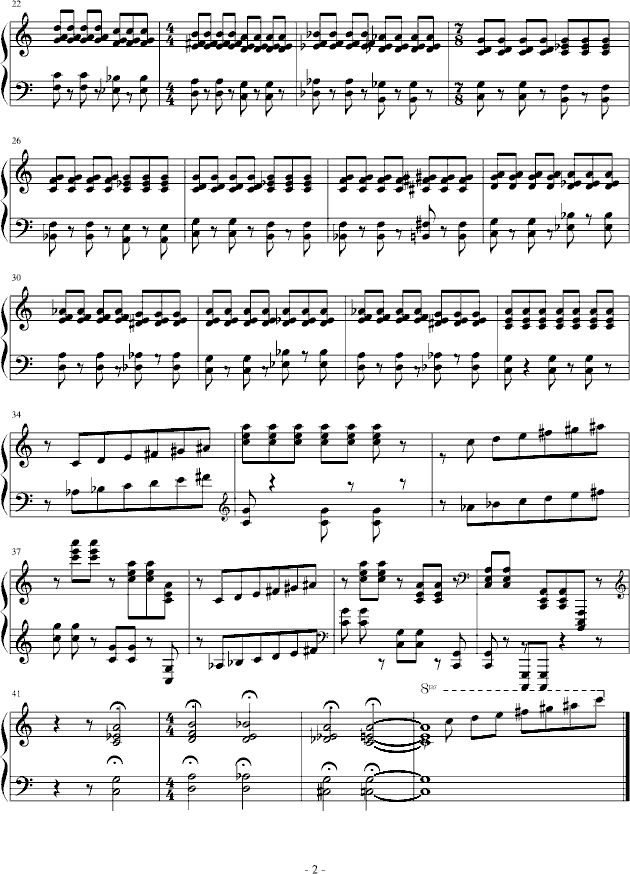 driving in night钢琴曲谱（图2）