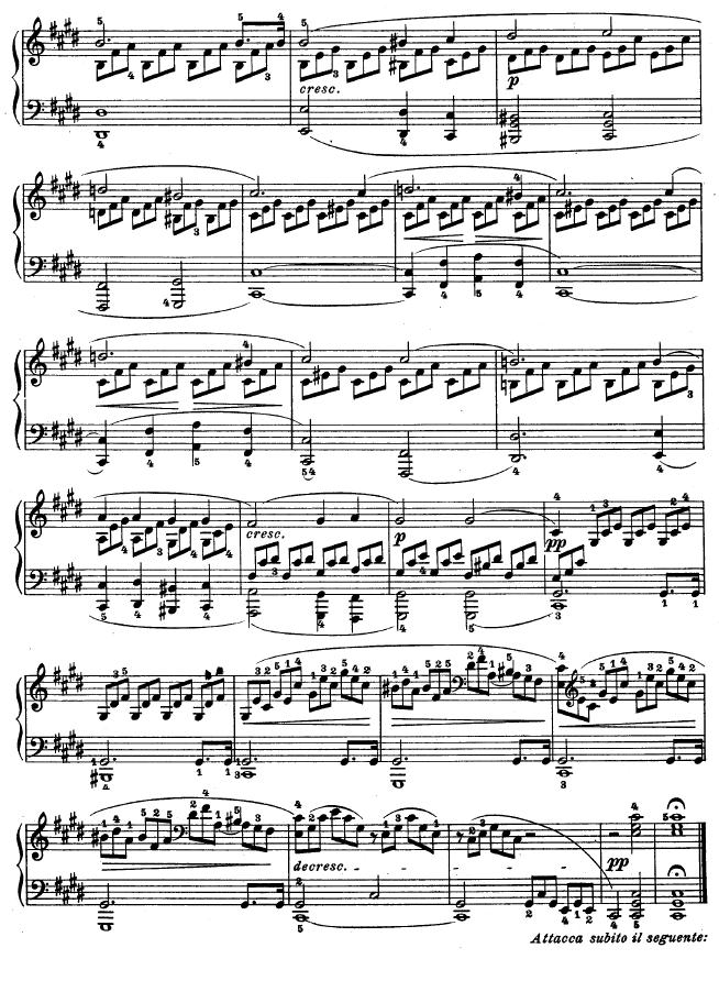 月光曲（Op.27 No.2）钢琴曲谱（图3）