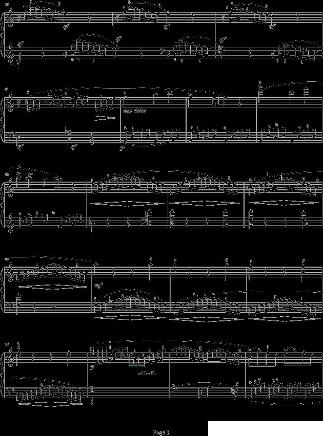 奏鸣曲（莫扎特C大调K.545-完整版）（寒风制谱版）钢琴曲谱（图3）