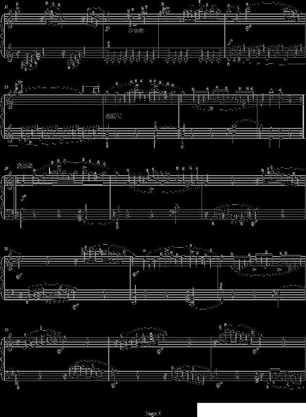 奏鸣曲（莫扎特C大调K.545-完整版）（寒风制谱版）钢琴曲谱（图2）