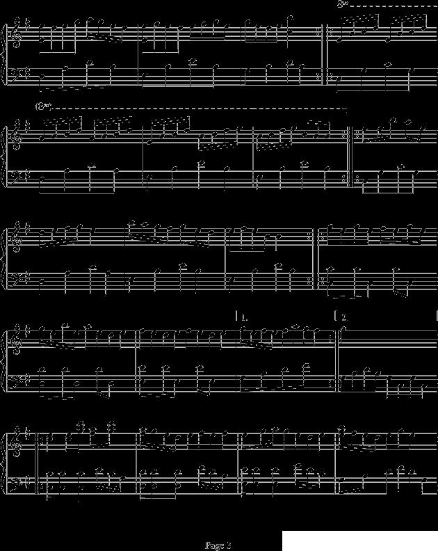 Sakura钢琴曲谱（图3）
