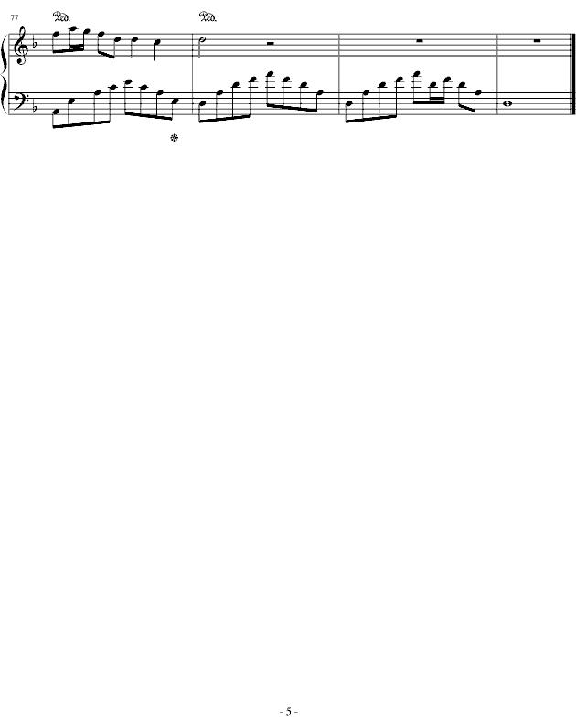 马儿欢（变奏完整版）钢琴曲谱（图5）