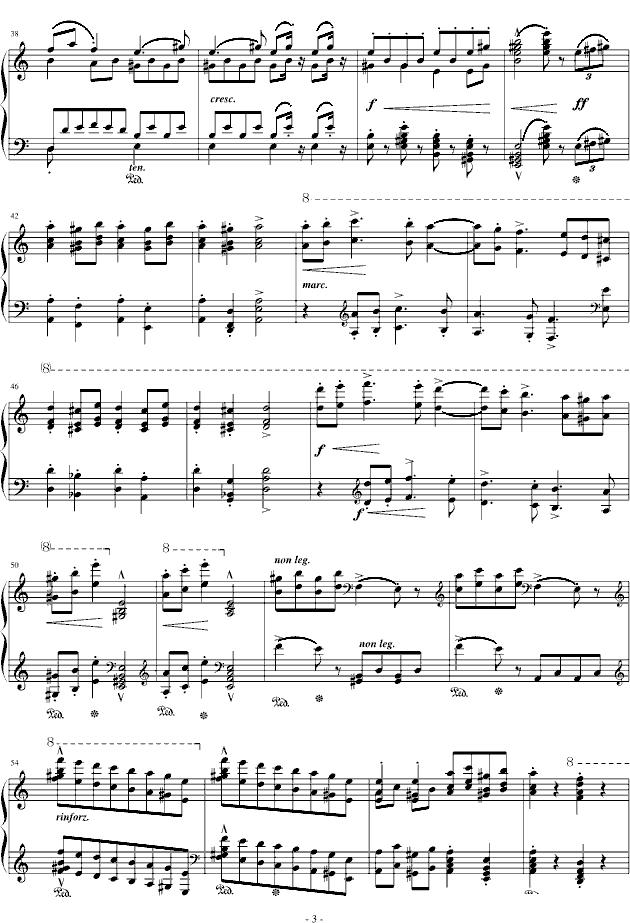 拉科奇进行曲（匈牙利狂想曲15号）钢琴曲谱（图3）