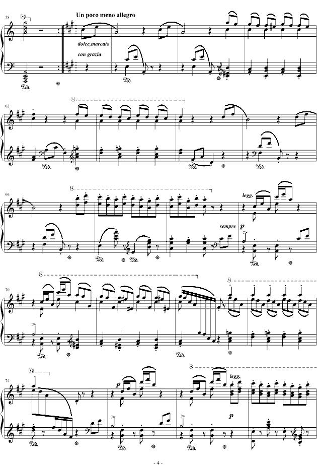 拉科奇进行曲（匈牙利狂想曲15号）钢琴曲谱（图4）