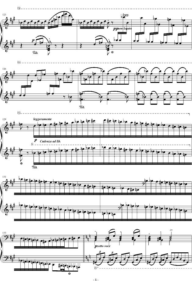 拉科奇进行曲（匈牙利狂想曲15号）钢琴曲谱（图8）