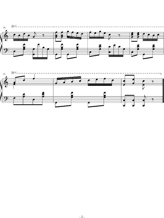波尔卡钢琴曲谱（图2）