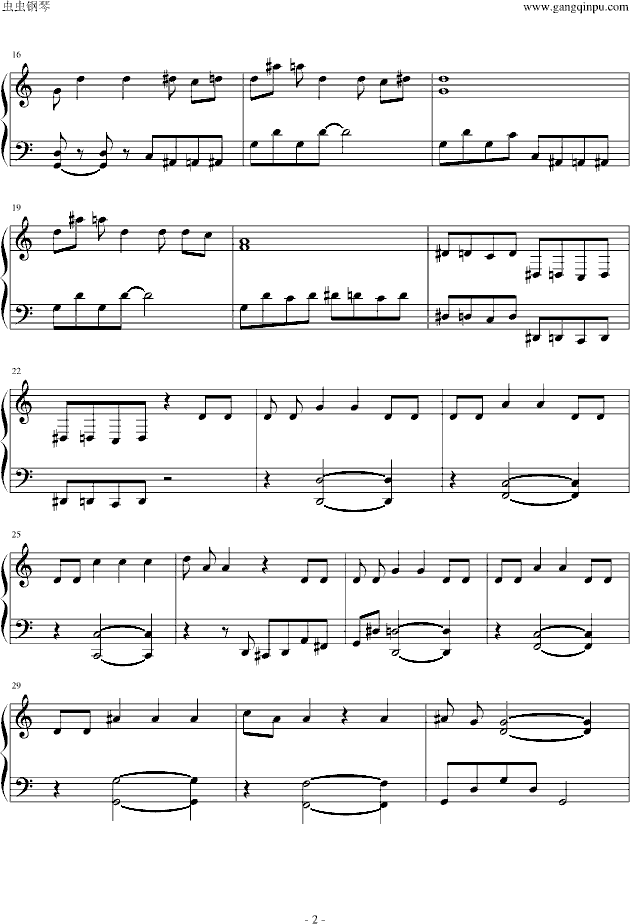 跨时代钢琴曲谱（图2）