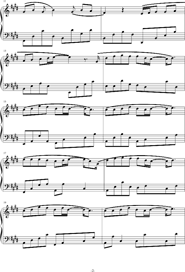 试着忘记钢琴曲谱（图2）