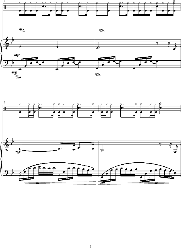 Summer love钢琴曲谱（图2）