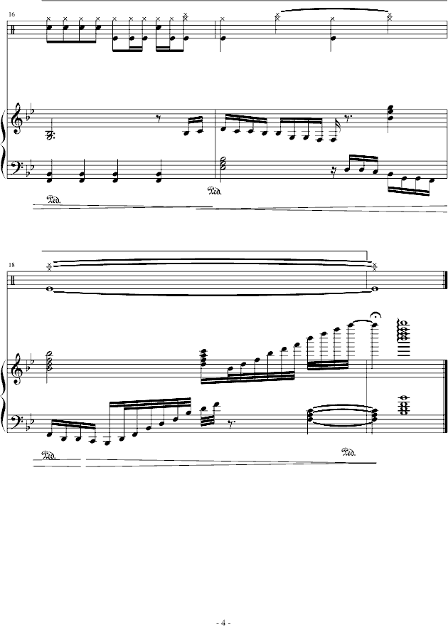 Summer love钢琴曲谱（图4）