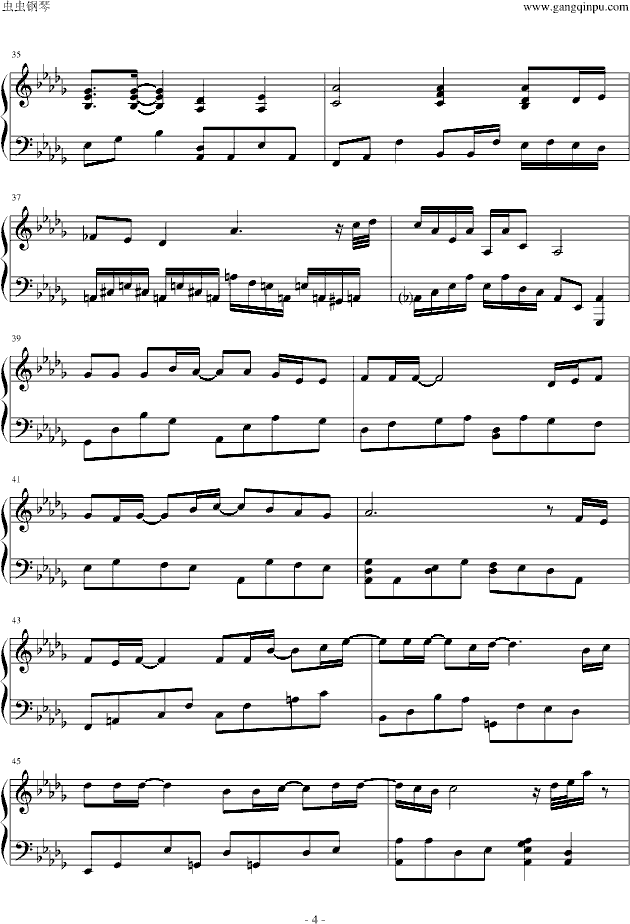光芒钢琴曲谱（图4）