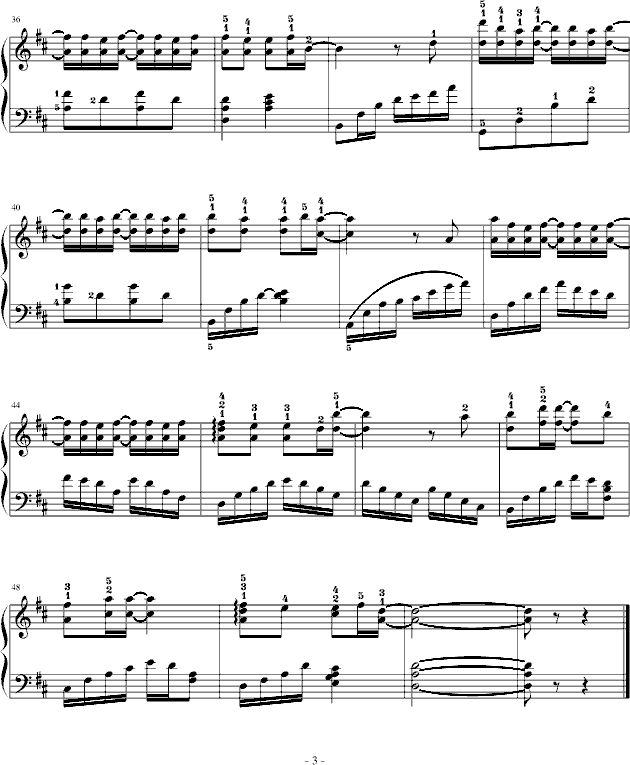 爱不后悔钢琴曲谱（图3）