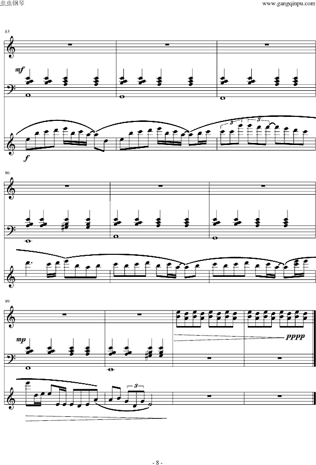 never meant to belong钢琴曲谱（图8）
