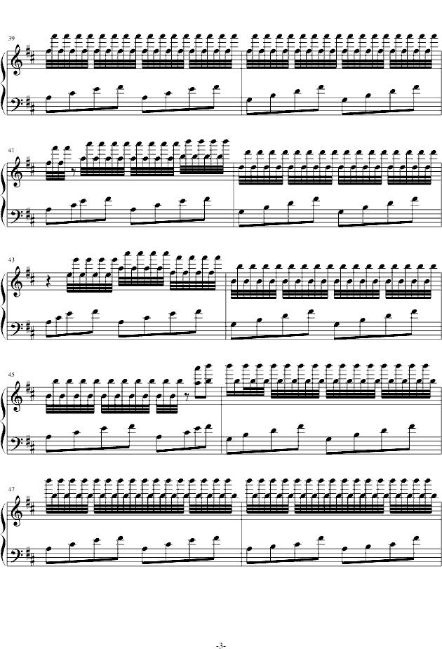 晚秋钢琴曲谱（图3）