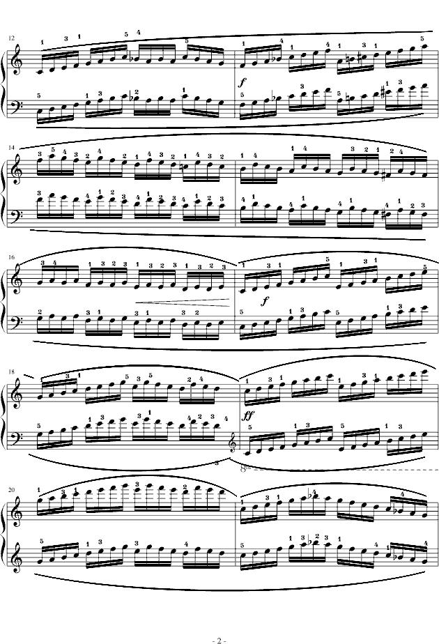 车尔尼Op849 No.30钢琴曲谱（图2）