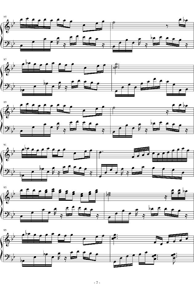 麻雀与小孩钢琴曲谱（图7）