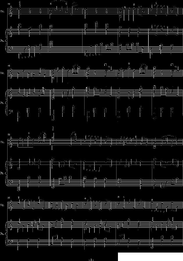 A小调舞曲（For Piano And Violin）钢琴曲谱（图3）