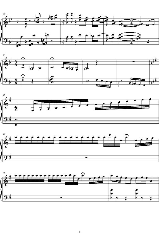 麻雀与小孩钢琴曲谱（图4）
