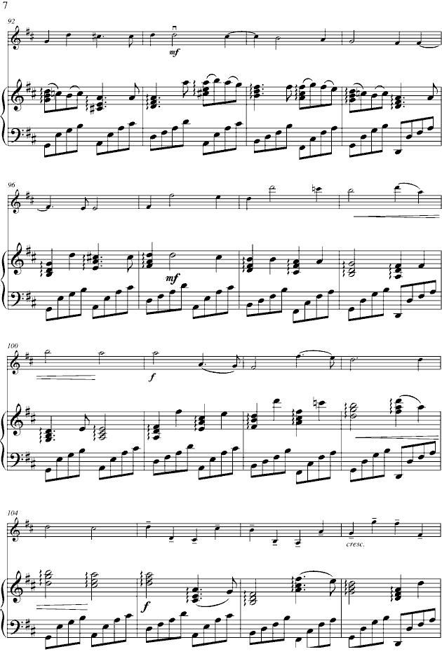 Kanon in D（卡农、小提琴+钢琴）钢琴曲谱（图7）