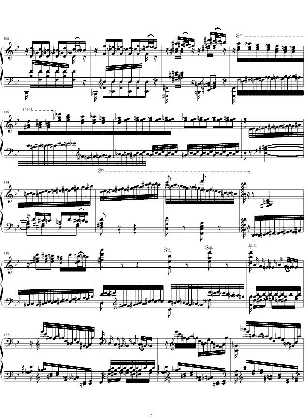 Feux Follets钢琴曲谱（图8）