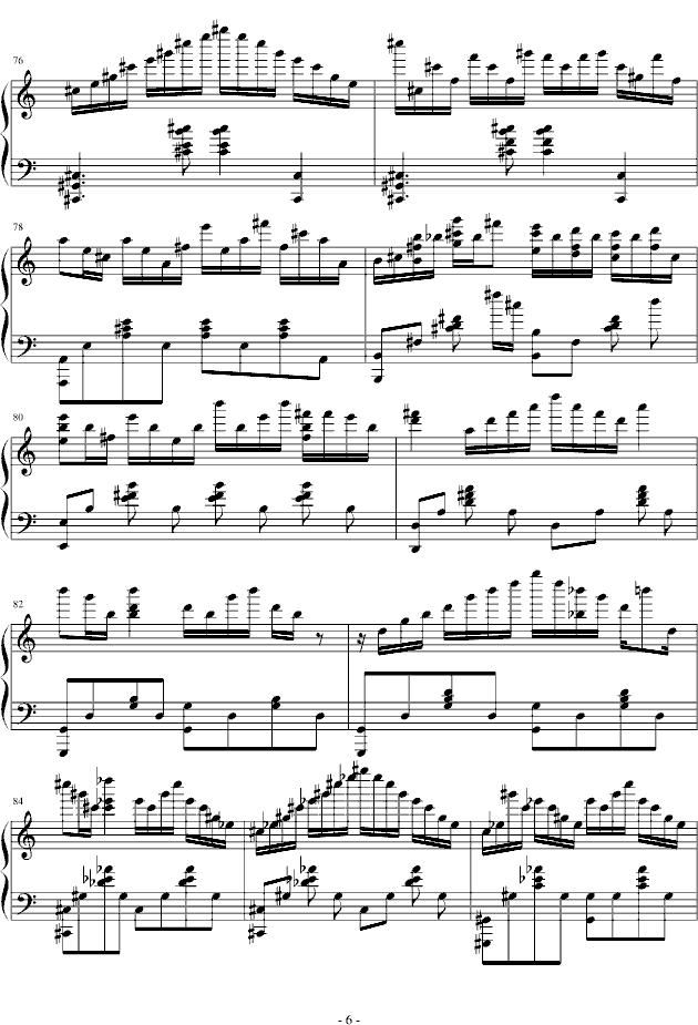 悲怆第三乐章钢琴曲谱（图6）
