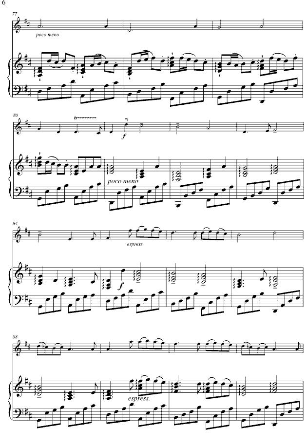 Kanon in D（卡农、小提琴+钢琴）钢琴曲谱（图6）