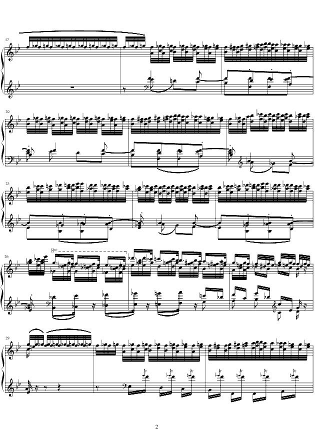 Feux Follets钢琴曲谱（图2）