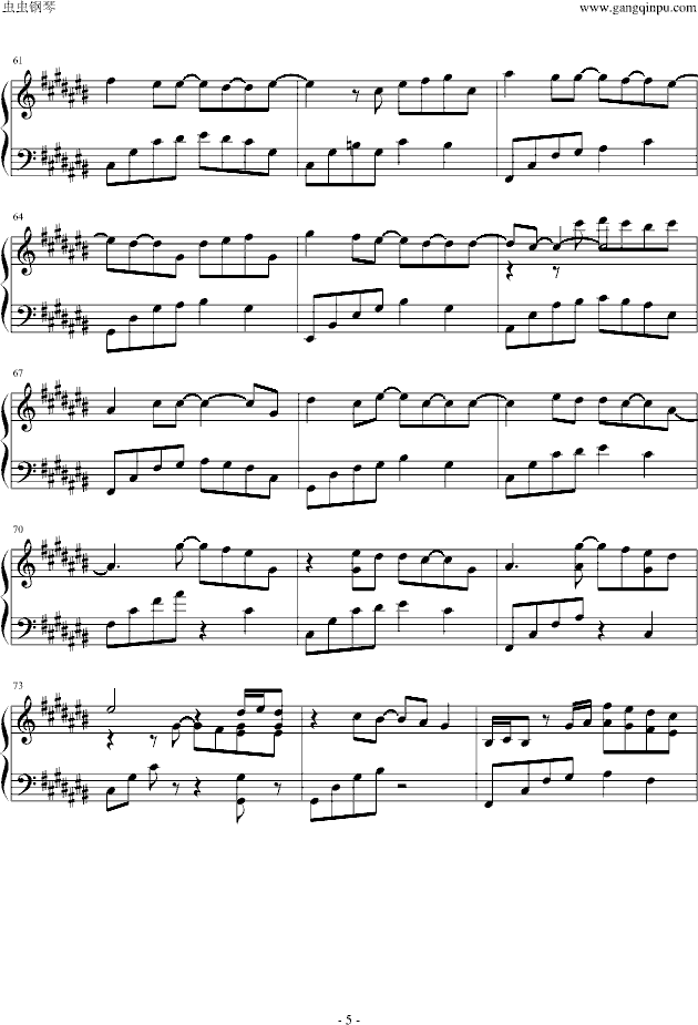 你不知道的事钢琴曲谱（图6）