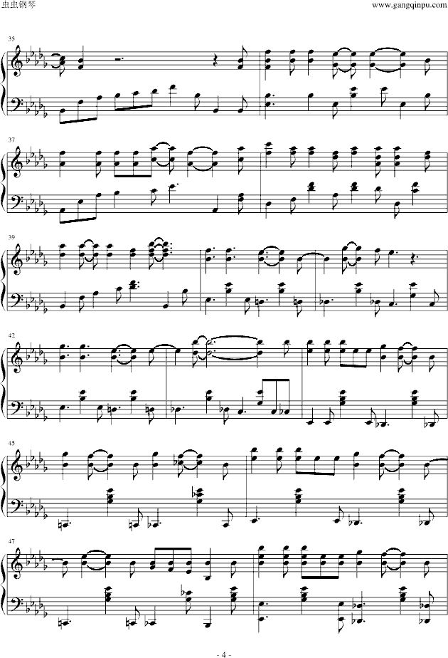 钻石钢琴曲谱（图4）